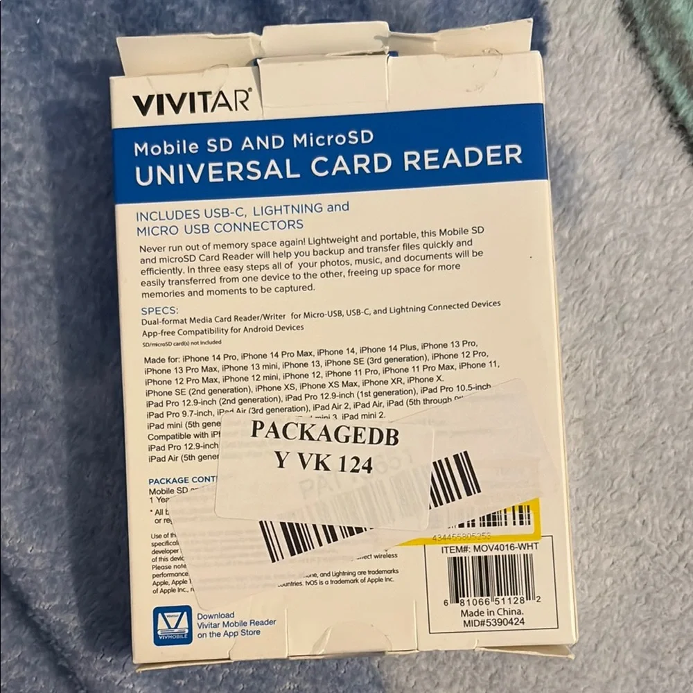Vivitar White Universal Card Reader